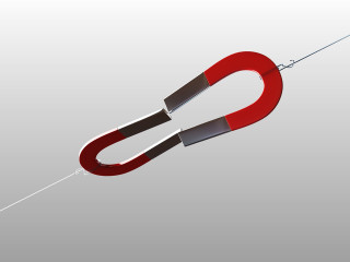 Red black object string hook - path free wallpaper