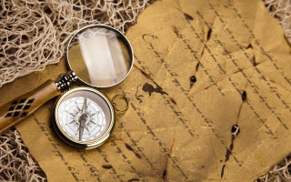 Compass magnifyingglass paper aldusmanutius steampunk - aldus manutiu free wallpaper