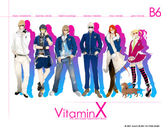 Group people pink vitaminx anime - anime visual free wallpaper