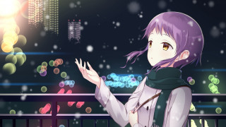 Girl white shirt scarf window - aguri uchida free wallpaper