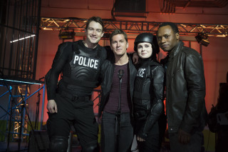 Group people stage police officer - a police officer free wallpaper