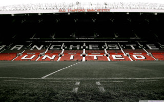 Black white soccer field manchester - wallpaper free wallpaper