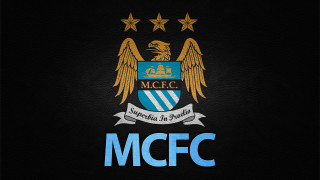 Black background blue gold emblem 2 - free city wallpaper