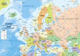 Europe map major cities major 2 - major free wallpaper