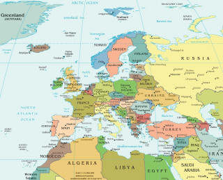 Europe map countries major cities - the country free wallpaper