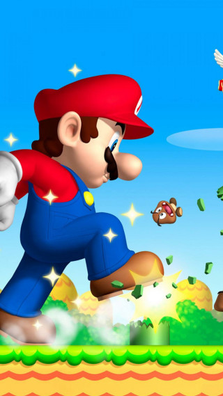 Cartoon character running field bird - free gaming wallpaper for mobile