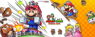 Mario luigi nintendo wii game - back cover free wallpaper for desktop