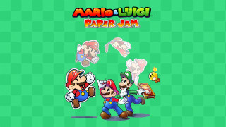 Mario luigi paper jam green - official art free wallpaper for desktop