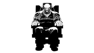Black white man chair hands - image of a man free wallpaper for desktop