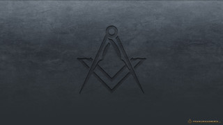 Masonic symbol black white photo - a gold frame free wallpaper for desktop