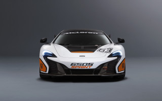 White sports car orange accents 2 - body and hood free wallpaper