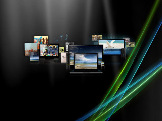 Wall pictures green line diagonal - diagonal free wallpaper