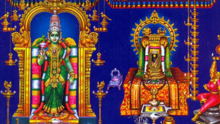 Hindu god woman throne blue - a blue room free wallpaper