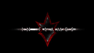 Black red logo flames side - a star in the middle free wallpaper
