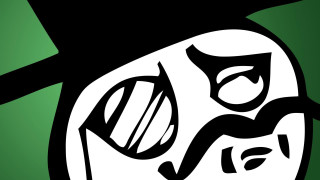 Black white drawing man hat - a hat and glasses free wallpaper