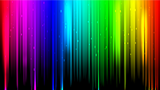Rainbow colored black background white - triadic free wallpaper