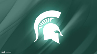 Green white spartan helmet background - a white stripe free wallpaper for desktop