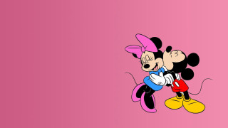 Cartoon mickey mouse pink background - disney free wallpaper