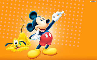 Mickey mouse cartoon yellow background - pixar and disney animation free wallpaper