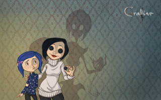 Cartoon woman child shadow human - the wall behind them free wallpaper