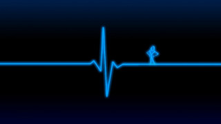 Blue heart beat background line - a blue line free wallpaper for desktop