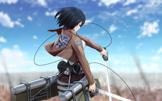 Woman brown outfit sword sky 2 - a sword and a sword free wallpaper