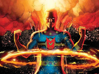 Man blue suit red yellow - benjamin marra free wallpaper