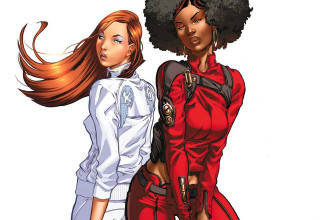 Daphne allen afrofuturism comic cover - two woman free wallpaper