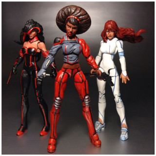 Afrofuturism marvel actionfigures 3girls helmet - artgerm free wallpaper for tablet