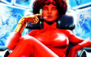 Woman red outfit chair hand - a red outfit free wallpaper for desktop