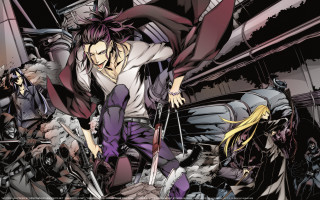 Anime group sword wielders japanese - a scene free wallpaper