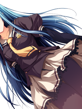 Woman blue hair black jacket - a black jacket free wallpaper for mobile