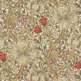 Floral red yellow beige background 2 - a floral pattern free wallpaper