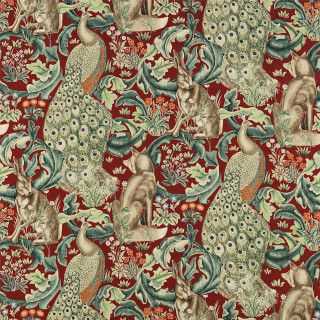 Red green fabric peacock animals - a green border free wallpaper for tablet