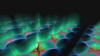 Green blue flame hologram stove - bernt tunold free wallpaper