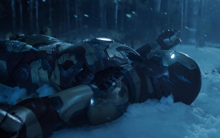 Dead man snow head hands - a flashlight free wallpaper