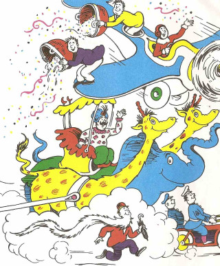 Cartoon bus people dog cat - a cartoon of a group free wallpaper for mobile