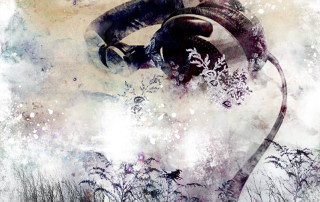 Man hat cane bird shoulder - a painting of a man free wallpaper