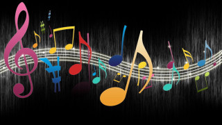 Musical note colorful notes black - a musical note free wallpaper
