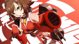 Woman red outfit holding gun - a red outfit holding free wallpaper