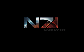 Mass effect black background red 2 - letter free wallpaper