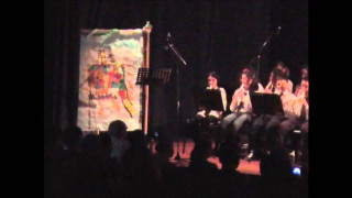 Stage musicians banner map group - symbolist free wallpaper for desktop