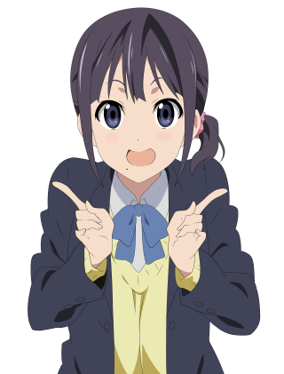 Girl ponytail pointing camera hands - her shoulder free wallpaper for mobile