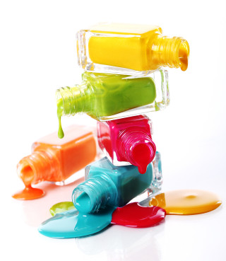 Paint bottles colorful spoons white - free other wallpaper
