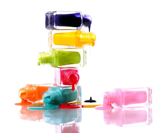 Bottles colorful stacked toothbrush middle - albert irvin free wallpaper