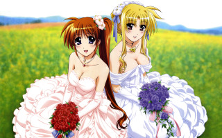 Anime brides field flowers bouquets - a bouquet of flowers free wallpaper for desktop