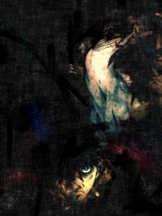 Person hat cellphone hands painting - his other hand free wallpaper for mobile