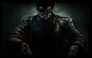 Creepy military man blooded coat - clark voorhees free wallpaper