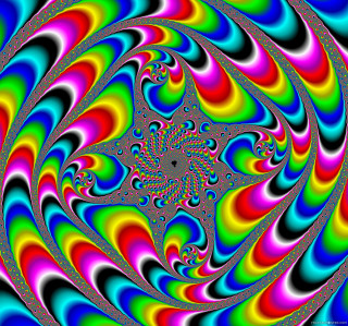 Psychedelic colorful glowing rainbow glowstick - psychedelic free wallpaper for tablet