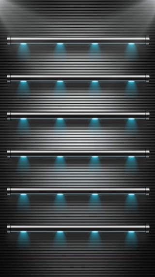 Four lights black background blue - free light wallpaper for mobile